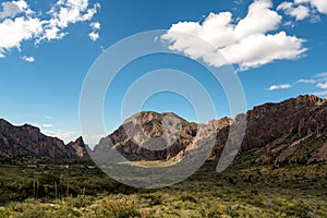 Scenic mountain landscape in Big Bend National Park