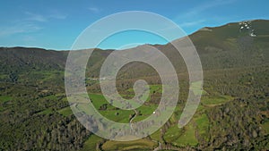 Scenic Mountain Landscape, Piornedo Village In Lugo