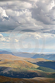 Scenic mountain view Mt. Evans Colorado