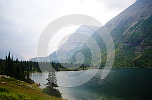Scenic Mountainside Lake 