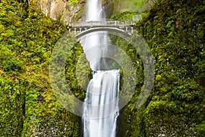 Scenic Multnomah Falls in Oregon photo