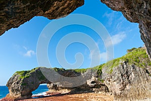 Scenic natural arch, Talava Arch, Niue