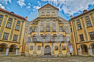 Scenic Nesvizh Castle in Belarus