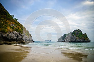 Scenic ocean / beach in South East Asia, Vietnam, Cat Ba - Ha long Bay