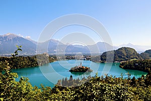 Scenic Ojstrica and Lake Bled in Slovenia