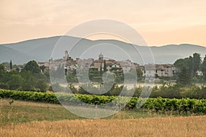 Scenic old hilltop village in Provence region of France