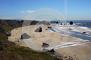 Scenic Oregon Pacific Coast Trail Landscape