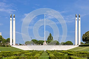 The scenic overlook, Eduardo VII Park in Lisbon, Portugal photo