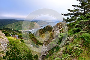 Scenic overlook at Muir Beach, California