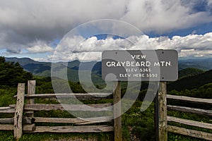 Scenic Overlook View On Blue Ridge Parkway