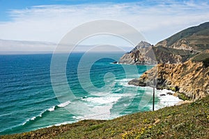 The scenic Pacific Ocean coastline, California