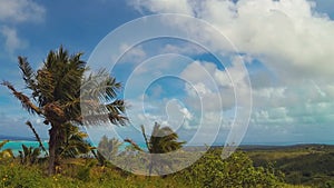 Scenic Panorama Time Lapse Of Aitutaki Lagoon Tropical Reef Polynesia