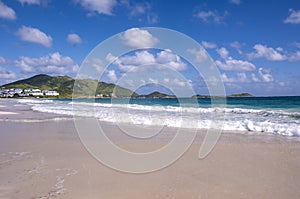 Scenic and Peaceful Orient Beach in Saint Martin on a Sunny Day