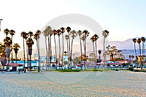 Scenic pier in Santa Barbara