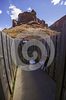 Scenic Primitive Restroom