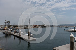 Scenic Redondo Beach marina vista, South Bay, California photo