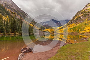 Maroon Bells Autumn Reflection