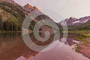 Scenic Reflection at Maroon Bells