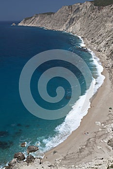 Scenic remote beach in Greece