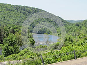 Scenic river flowing through the southeastern part of New York State