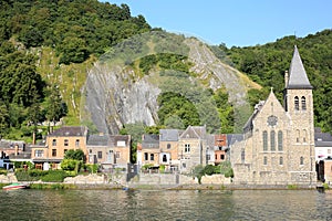 Scenic River Meuse in Belgium