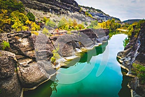 Scenic rivers and canals in greece suburbs