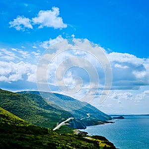 Scenic Road Cabot Trail Cape Breton Island NS Canada photo