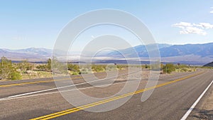 Scenic road through Death Valley National Park