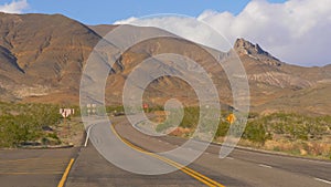 Scenic road through Death Valley National Park