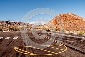 Scenic road through Death Valley National Park