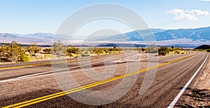 Scenic road through Death Valley National Park