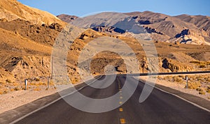 Scenic road in the desert of Nevada - Death Valley National Park