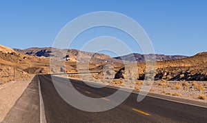 Scenic road in the desert of Nevada - Death Valley National Park