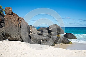 Scenic rocks on Shelley Beach in West Cape Howe National Park near Albany photo