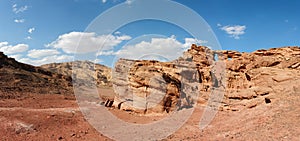 Scenic rocky desert landscape