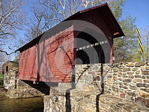 Scenic Roddy Road Bridge in Spring