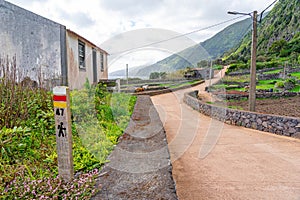 scenic route in fajÃ£ dos cavaletes. SÃ£o Jorge Island-Azores-Portugal photo