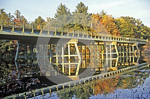 Scenic route in NH on Route 153 and 25 in Autumn