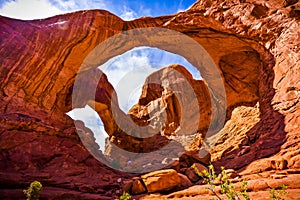 Scenic Sandstone Formations of Arches National Park, Utah, USA