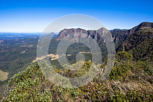 Scenic Serra Geral mountain range in Santa Catarina, Brazil photo