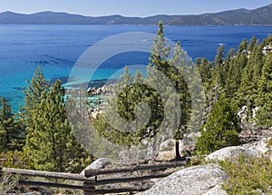 Scenic Shoreline of Lake Tahoe