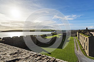 Scenic shot of the Charles Fort Forthill located in County Cork, Ireland