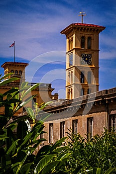 Scenic shot of the Queen Victoria Osborne House, Isle of Wight, United Kingdom on a sunny day photo