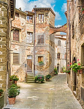 Scenic sight in Anghiari, in the Province of Arezzo, Tuscany, Italy.