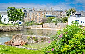 Scenic sight in Anstruther in a summer afternoon, Fife, Scotland.