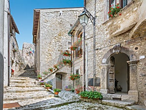 Scenic sight in Barrea, Province of L`Aquila, Abruzzo Italy.