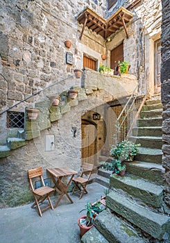 Scenic sight in Bomarzo, province of Viterbo, Lazio, central Italy.