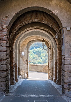 Scenic sight in Bomarzo, province of Viterbo, Lazio, central Italy.