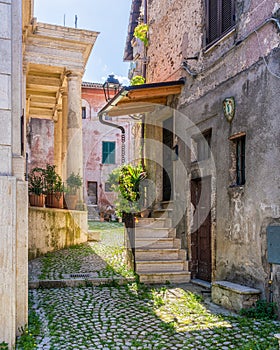 Scenic sight in Carpineto Romano, beautiful little town in the province of Rome, Lazio, Italy.