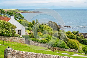 Scenic sight in Crail, small fishermen village in Fife, Scotland.